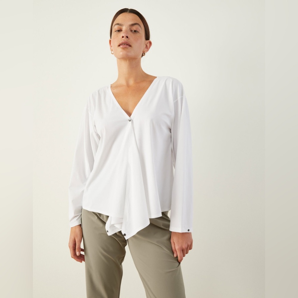 Aday SMALL That’s a Wrap white long sleeve top